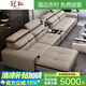 冠私（Guansi）真皮沙發(fā)現(xiàn)代簡約沙發(fā)組合整裝家具客廳家具大小戶型多功能沙發(fā) 三人位：2.2米 接觸面-2*4cm龍骨-雨傘布封底