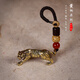 曲美思銅黃銅十二生肖鼠?；⑼谬埳唏R羊猴雞狗豬小掛件創(chuàng  )意編繩鑰匙扣 黃色/GT340 虎 掛繩款