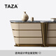 TAZA 餐邊柜 海螺餐邊柜意式輕奢 客廳家用新款現(xiàn)代簡(jiǎn)約大理石餐邊柜 藍(lán)寶石+幻影銀沙奢石面 2.0M餐邊柜