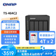 威聯(lián)通（QNAP）TS-464C2 宇宙魔方四核心處理器8G內(nèi)存8Tnas網(wǎng)絡(luò)存儲(chǔ)服務(wù)器內(nèi)置雙M.2插槽手機(jī)擴(kuò)容