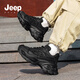 JEEP SPIRIT吉普老爹鞋子男鞋2025夏季新款網(wǎng)面透氣運(yùn)動(dòng)厚底增高休閑潮鞋男士 石墨黑 41