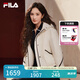 FILA 楊冪同款|斐樂(lè)官方女士棉服2025春新款時(shí)尚簡(jiǎn)約休閑連帽保暖外套 蒸汽白-IV M (165) 84A