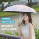 Wpc.遮陽傘plantica華道家花漾聯(lián)名炫彩花黑膠防曬晴雨兩用折疊太陽傘