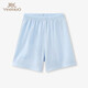 英氏（YEEHOO）【商場(chǎng)同款】?jì)和澴?夏季男女寶寶夏裝薄款打底闊腿短褲