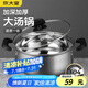 炊大皇湯鍋 304不銹鋼加厚 22cm小奶鍋煮面無(wú)涂層燉湯煲湯鍋