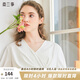 兩三事風(fēng)的漣漪 2024夏季新款簡(jiǎn)約紐扣裝飾不對(duì)稱下擺白色t恤女 白色 S