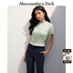 ABERCROMBIE & FITCH【多色圓領(lǐng)T】女裝25夏新款經(jīng)典小麋鹿圓領(lǐng)短袖T恤KI139-5272 綠色 S (165/92A)