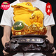 南國(guó)璽承金蟾招財(cái)擺件喬遷開(kāi)業(yè)禮品大氣辦公室店鋪前臺(tái)裝飾品客廳玄關(guān)擺設(shè) 中號(hào)金蟾長(zhǎng)37*寬37*高37cm重11斤