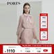 PORTS女裝2020秋冬新品長袖襯衫 LL9B043LPY002 玫瑰霧粉 M (6)