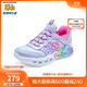 Skechers斯凱奇閃穿鞋商場(chǎng)同款兒童一腳蹬休閑鞋中大童愛(ài)心亮燈鞋303755L
