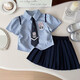簡霏兔子警官兒童衣服 夏裝女孩朱迪裙子女童連衣裙春秋學院風jk套裝 小兔Jk套裝 120