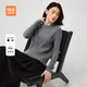 HLA海瀾之家針織衫女圓領(lǐng)通勤風(fēng)保暖毛衣女裝春秋