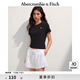 ABERCROMBIE & FITCH【百搭純色】女裝25夏季經(jīng)典小麋鹿修身圓領(lǐng)短袖T恤KI139-5759 黑色 XS (160/84A)