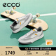 愛(ài)步（ECCO）七夕禮物休閑鞋 25夏季厚底板鞋軟底簡(jiǎn)約撞色男鞋 街頭球鞋539804 白色/鴿子灰/水泥灰53980452475 41