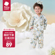 babycare兒童山茶花家居服秋冬男童空調(diào)服女童寶寶長(zhǎng)袖睡衣秋季 哈沃伊山茶藍(lán) 90