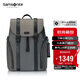 新秀麗（Samsonite）休閑時(shí)尚雙肩包電腦包15.6英寸男女背包反光材質(zhì)牛皮革TM7*013