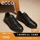 愛步（ECCO）正裝鞋 增高牛皮休閑皮鞋男 雅仕男鞋系列207124 黑色42