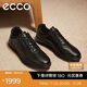 愛步（ECCO）正裝鞋 增高牛皮休閑皮鞋男 雅仕男鞋系列207124 黑色42