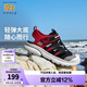 Skechers斯凱奇兒童包頭涼鞋男童鞋夏季輕質(zhì)防滑女大童大頭沙灘鞋302969L 黑色/紅色/BKRD 32