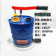 工馬手動(dòng)機油齒輪油加注器加油機手壓式手搖泵抽油機變速箱油注油泵 普通款鋁制泵頭加注器(藍色桶)