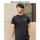 ABERCROMBIE & FITCH【經(jīng)典LOGO】男裝25夏新款美式復古重磅圓領短袖T恤KI123-5029 黑色 S (175/92A)