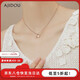 AJIDOU阿吉豆春季上新時(shí)尚甜美蝴蝶結女款淡水珍珠項鏈鎖骨鏈配飾