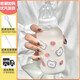 樂(lè )扣樂(lè )扣（locknlock）奶瓶大人可愛(ài)玻璃水杯大學(xué)生奶嘴杯子女朋友專(zhuān)屬躺著(zhù)喝的奶瓶 三只熊300ML送杯刷+吸管刷