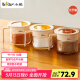 小熊（Bear）調(diào)味罐 調(diào)料瓶調(diào)味瓶廚房鹽罐味精調(diào)料盒 組合3只裝 CX-JE009-02