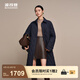 波司登（BOSIDENG）2025新款輕薄90鵝絨服女長款小香風(fēng)菱格襯衫領(lǐng)保暖外套B250134188 暮色深藍|5995 S 160/84A 體重約100-110斤