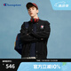 Champion冠軍衛(wèi)衣24春季新款棒球領(lǐng)衛(wèi)衣男美式休閑刺繡開衫外套女 黑色 XL