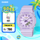 卡西歐（CASIO）G-SHOCKGIRLS GMA-P2125 38國(guó)際婦女節(jié)款時(shí)尚女士手表【禮物】 GMA-P2125W-6APR【勇敢香芋紫】