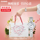 卡西歐（CASIO）手表女送女生防水SHEEN系列時(shí)尚優(yōu)雅小表盤電子日韓表婦女節(jié)禮物 SHE-4528D-7A人造藍(lán)寶石鏡面