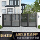 鋁藝電動(dòng)移門(mén)庭院門(mén)花園別墅大門(mén)小區工廠(chǎng)農村校區鋁合金大門(mén)現代 經(jīng)典黑/款式2/（誠意金）100（款式顏色可定制）