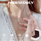 凰飾麗（PHOENIXSILY）幾何足銀項(xiàng)鏈女銀鎖骨鏈時(shí)尚送女生女朋友生日禮物實(shí)用高端 棱光簡(jiǎn)跡【代寫賀卡】