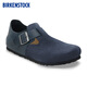 BIRKENSTOCK勃肯德國進(jìn)口新品男女款牛皮絨面革L(fēng)ondon低幫休閑鞋 海軍藍窄版1030236 36
