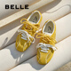 百麗（Belle）周雨彤同款跳跳糖25秋新網(wǎng)面透氣德訓(xùn)鞋休閑鞋B2432CM5預(yù)售 黃色-網(wǎng)面【跳跳糖】 38 (240mm)