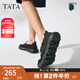 他她（TATA）一腳蹬布鞋男鞋透氣懶人軟底爸爸鞋2025夏季新款VMR01BM5 黑色 40