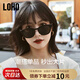 LOHO2024新墨鏡女鏡面顯高級小框板材太陽眼鏡圓框時尚鏡框LH09636黑