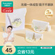 全棉時(shí)代嬰兒紗布汗巾 兒童寶寶純棉吸汗背巾25×50cm 斑馬+松鼠+長頸鹿3條