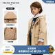 Teenie Weenie Kids小熊童裝春秋款男女童休閑連帽立領(lǐng)三防棉服外套 米色 120 cm
