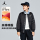NIKE JORDAN 耐克AJ童裝男童棉服冬季新款兒童保暖夾克外套 正黑色 160 /80 【建議身高158-170cm】