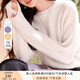 香影（xiangying）麻花毛衣女2024秋冬新款寬松慵懶風(fēng)花邊領(lǐng)釘珠長(zhǎng)袖針織衫上衣 米色 M