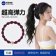 M2KA發(fā)圈女防滑橡皮筋運動(dòng)扎馬尾不傷發(fā)發(fā)繩高彈力耐用頭繩 紫色*5條