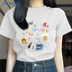 真維斯（JEANSWEST）白色純棉短袖女2025新款夏季中學(xué)生純棉寬松休閑上衣時(shí)尚T恤女生