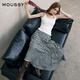 moussy 女裝新品文藝感不規(guī)則格紋半身裙028ISA30-3021 165花紋灰色 M