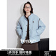 初語(yǔ)兩面穿燈芯絨立領(lǐng)棉服女2024年新款冬季小個(gè)子寬松棉衣外套 霧霾藍 L