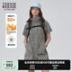 Teenie Weenie【UPF50+防曬涼感】小熊連衣裙女2025夏新款戶外工裝短袖連衣裙女 灰色 S