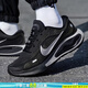 耐克（NIKE）男鞋 2025新款秋季運動鞋JOURNEY RUN緩震耐磨輕便透氣時尚跑步鞋 黑/黑/金屬銀-001 40.5 255