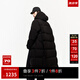 杰克·瓊斯（JACK&JONES）男裝冬季男保暖過膝長款鵝絨服3M反光連帽加厚羽絨服男224412005 E40黑色 XL