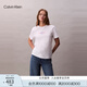 Calvin KleinJeans25早秋新款女士休閑通勤ck字母印花純棉針織短袖T恤47C840G